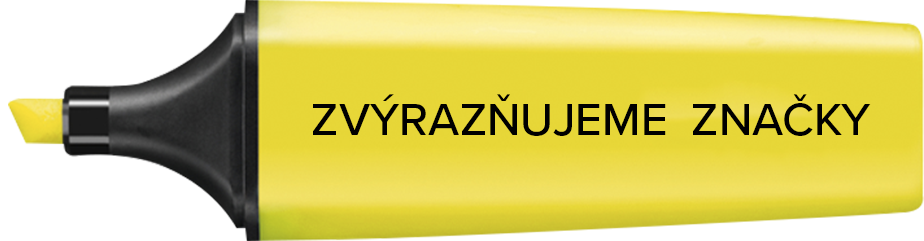 Obrazok zvyraznujeme znacky